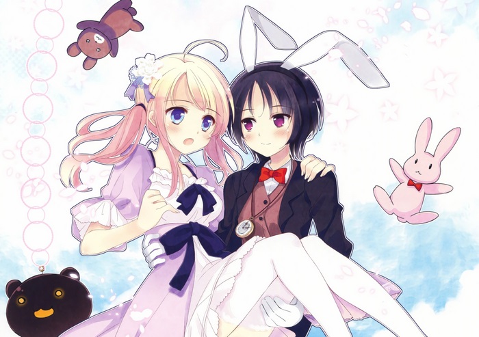 Alice from Alice in Wonderland with a companion