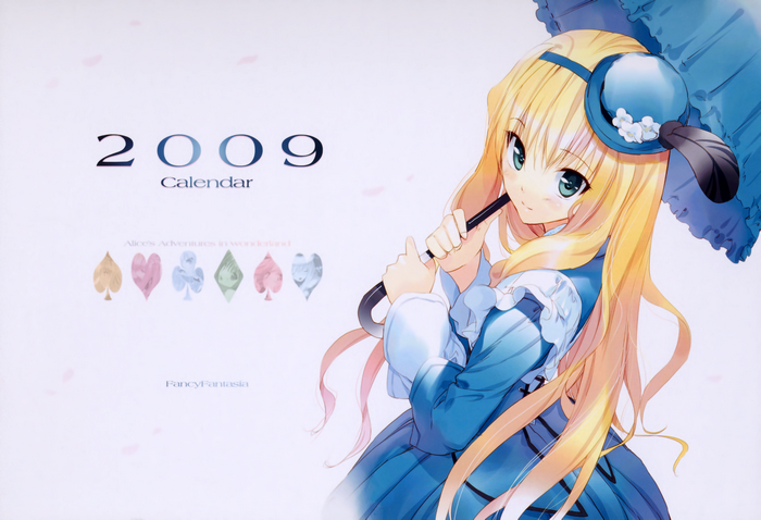 Alice from Alice in Wonderland 2009 Calendar