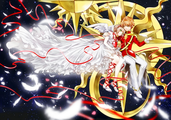 Sakura Kinomoto and Syaoran Li from Cardcaptor Sakura