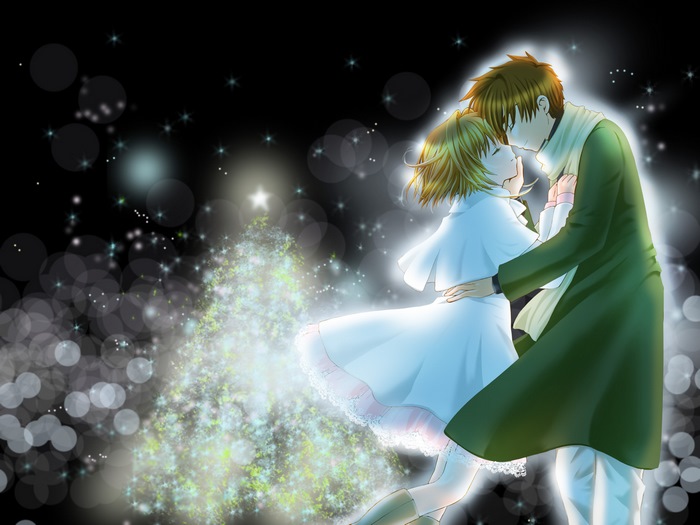 Sakura Kinomoto and Syaoran Li from Cardcaptor Sakura