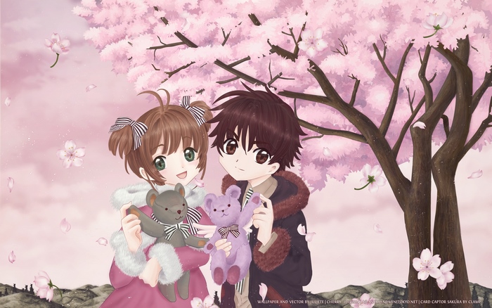 Sakura Kinomoto and Syaoran Li from Cardcaptor Sakura