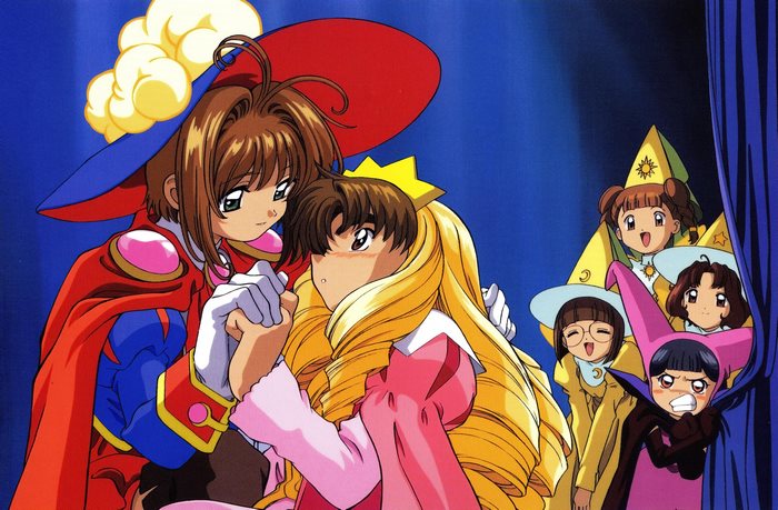 Sakura Kinomoto and Tomoyo Daidouji from Cardcaptor Sakura