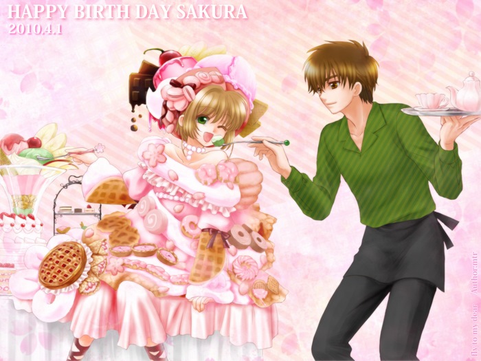 Sakura and Syaoran from Cardcaptor Sakura