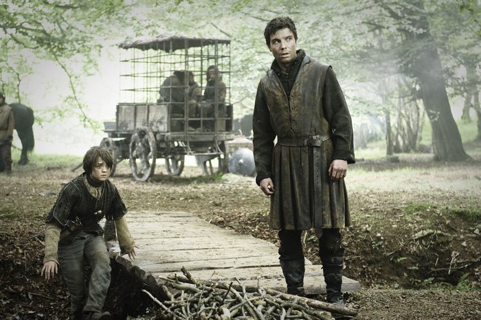 Gendry from Game of Thrones with Arya Stark