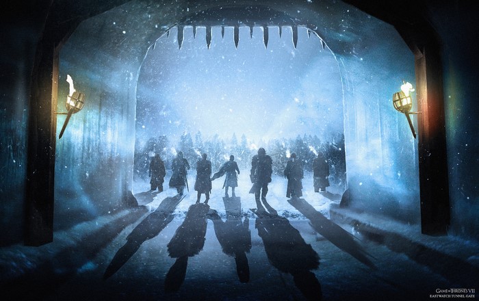 Gendry and others from Game of Thrones at Eastwatch Tunnel Gate