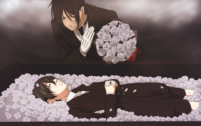 Sebastian Michaelis and Ciel Phantomhive from Black Butler