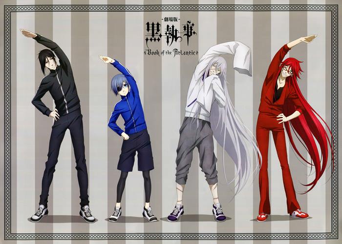 Black Butler: Book of the Atlantic characters stretching