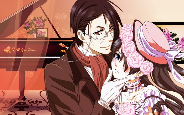 Sebastian Michaelis and Ciel Phantomhive from Black Butler