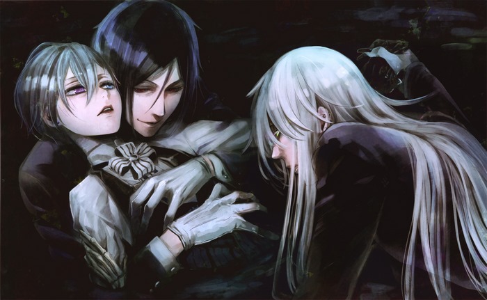 Sebastian Michaelis and Ciel Phantomhive from Black Butler