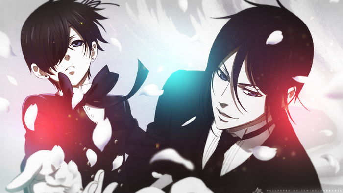 Sebastian Michaelis and Ciel Phantomhive from Black Butler