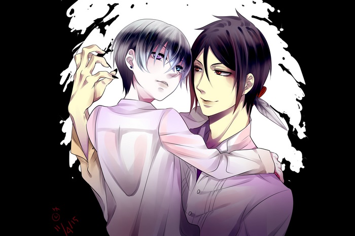 Sebastian Michaelis and Ciel Phantomhive