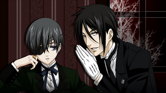 Sebastian Michaelis and Ciel Phantomhive from Black Butler