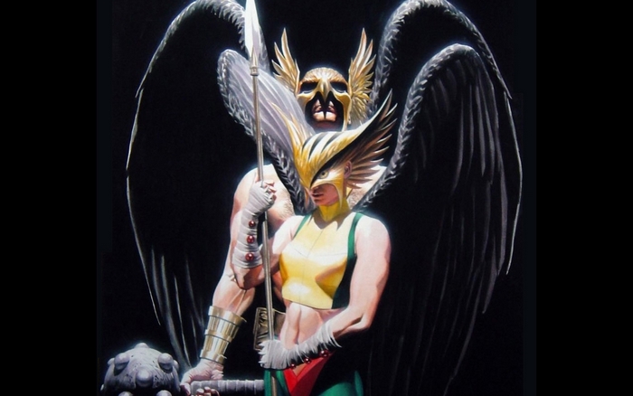 Hawkgirl and Hawkman from DC Comics