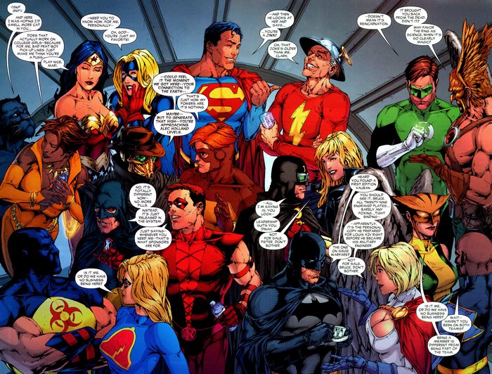 Justice League and other DC Comics characters