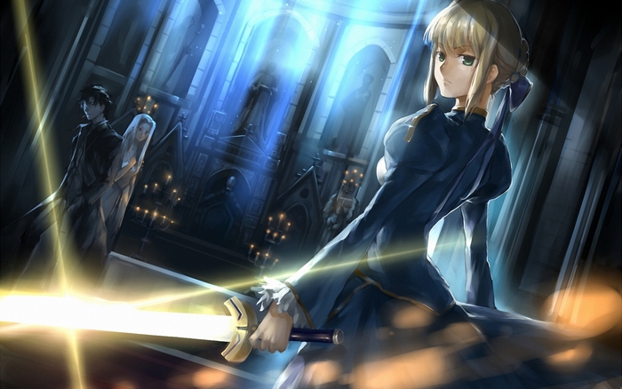 Saber and Kiritsugu Emiya from Fate/Zero