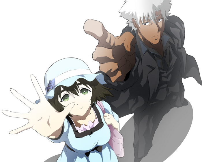 Kurisu Makise and Kiritsugu Emiya