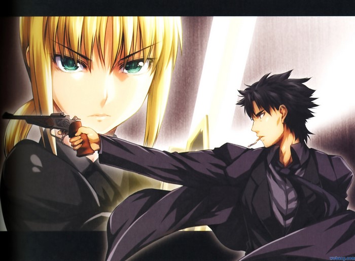 Saber and Kiritsugu Emiya from Fate/Zero