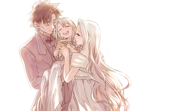 Kiritsugu Emiya with family