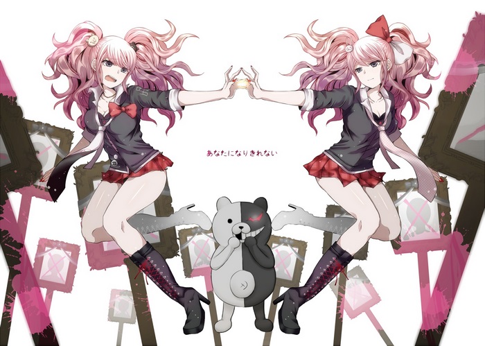 Junko Enoshima and Monokuma from Danganronpa