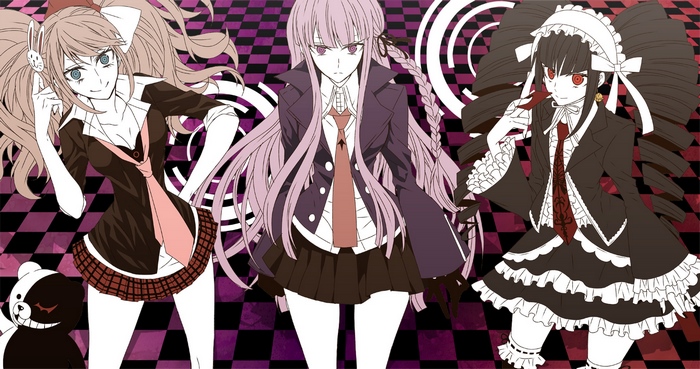 Junko Enoshima and friends from Danganronpa
