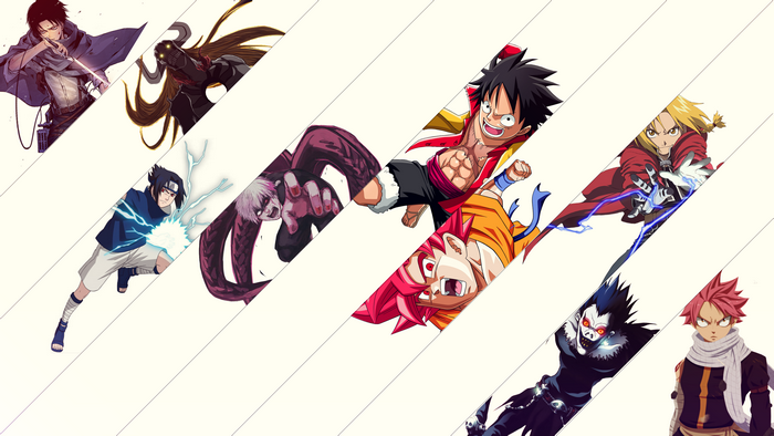 Anime Characters Collage