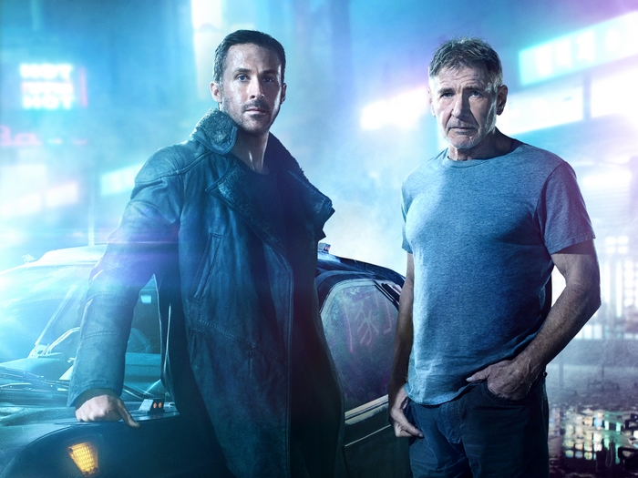 Officer K and Deckard from Blade Runner 2049
