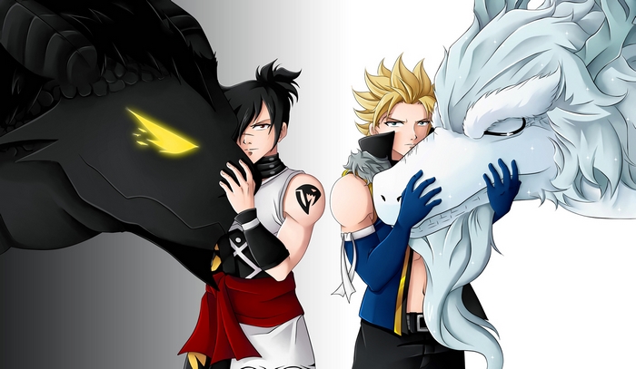 Rogue Cheney and Dragons from Fairy Tail