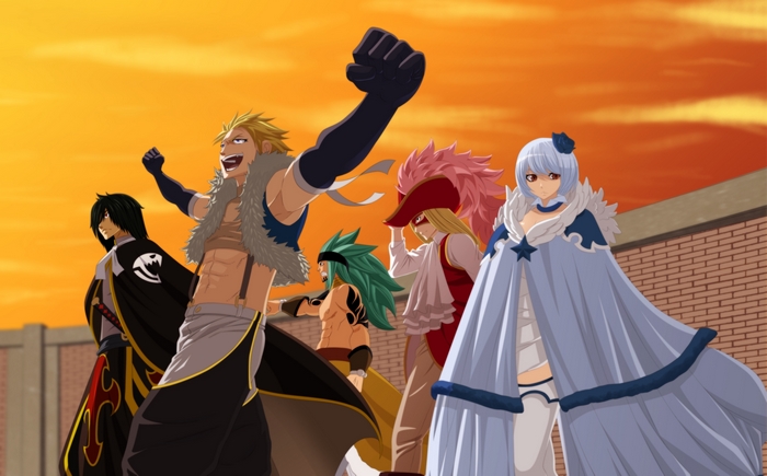 Fairy Tail: Sting, Rogue, Minerva, Lector, Frosch, and Yukino
