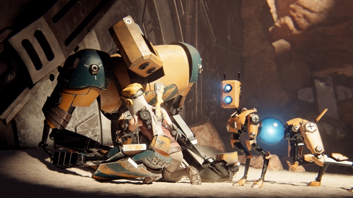Robots in a cave