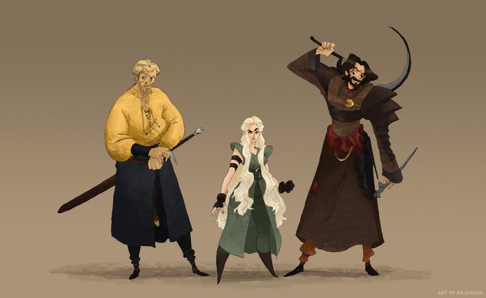 Daario Naharis and two other characters