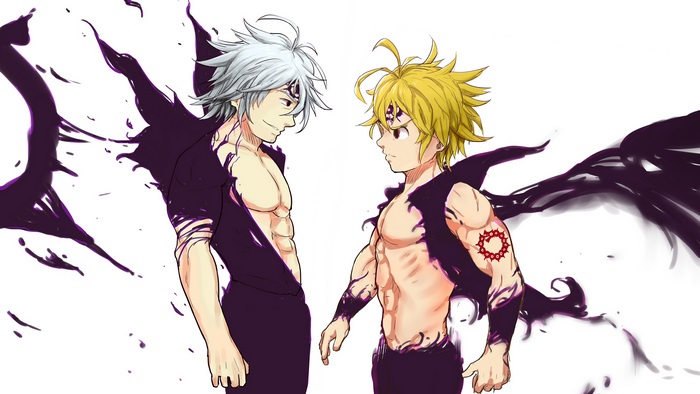 Estarossa and Meliodas from The Seven Deadly Sins