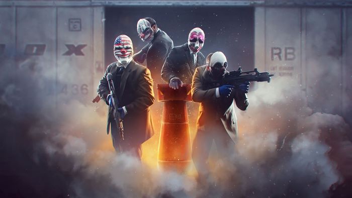Dallas from Payday with 3 other characters