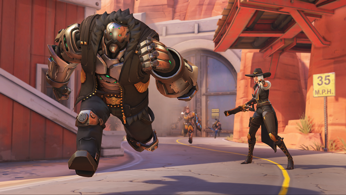 Roadhog and Ashe from Overwatch