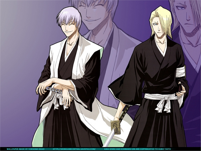 Izuru Kira and Gin Ichimaru from Bleach
