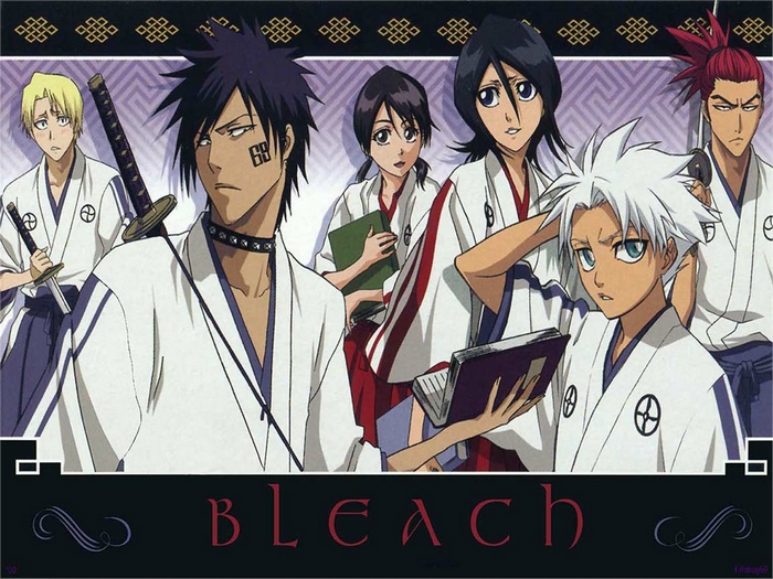 Izuru Kira and other characters from Bleach