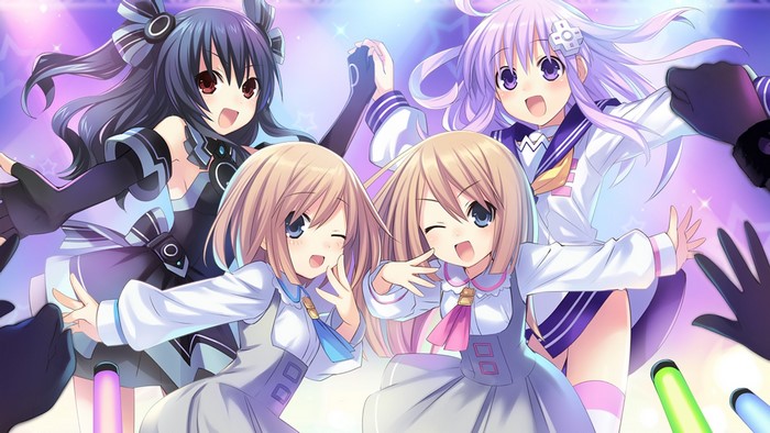 Nepgear and companions from Hyperdimension Neptunia