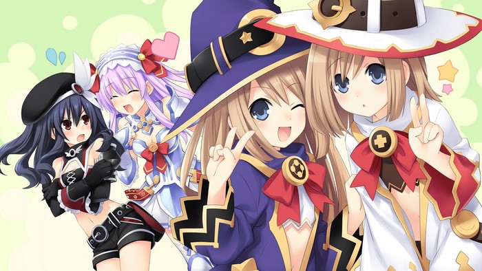 Nepgear and friends from Hyperdimension Neptunia
