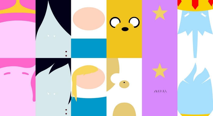 Adventure Time Characters Minimalist Art