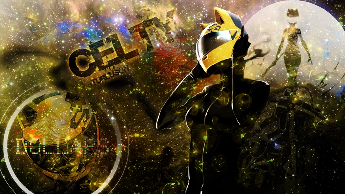 Celty Sturluson from Durarara!! in space