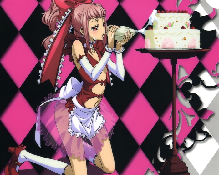 Anya Alstreim decorating a cake