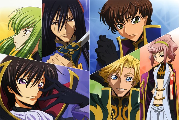 Code Geass characters collage