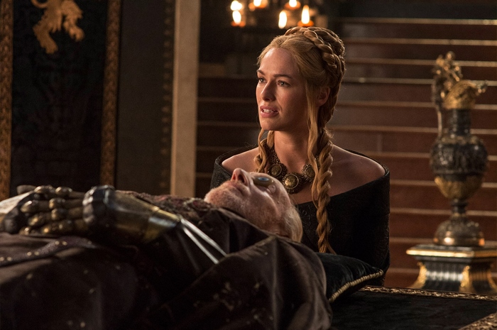 Cersei Lannister and Tywin Lannister from Game of Thrones