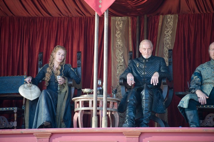 Cersei Lannister and Tywin Lannister from Game of Thrones