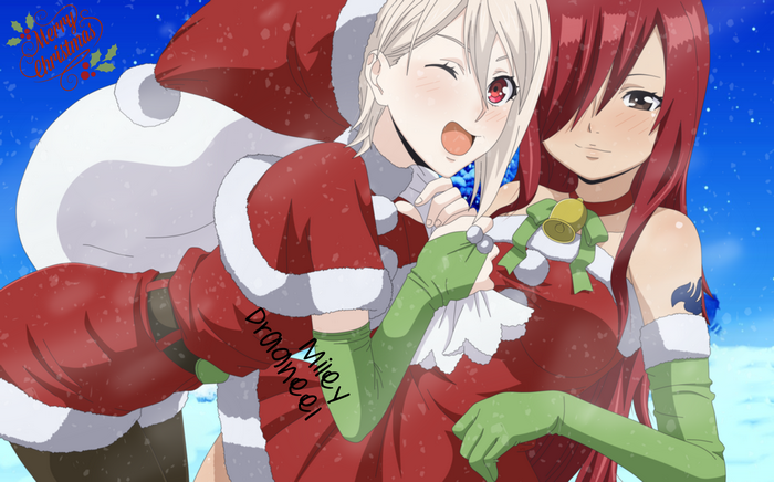Erza Scarlet and Alice Nakiri from Fairy Tail