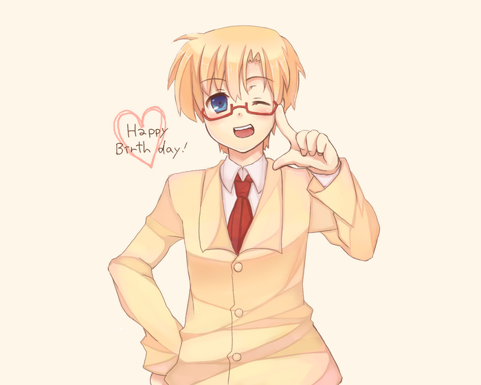 Youhei Sunohara winking and holding up fingers