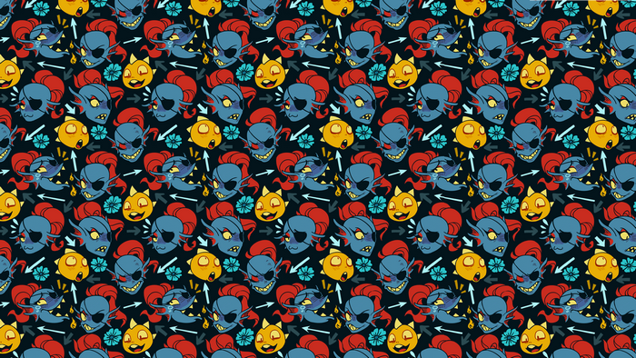 Undyne from Undertale pattern