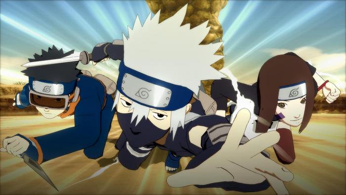 Rin Nohara, Kakashi Hatake, and Obito Uchiha from Naruto