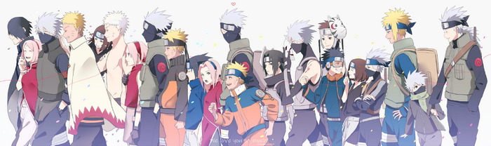 Naruto characters including Rin Nohara
