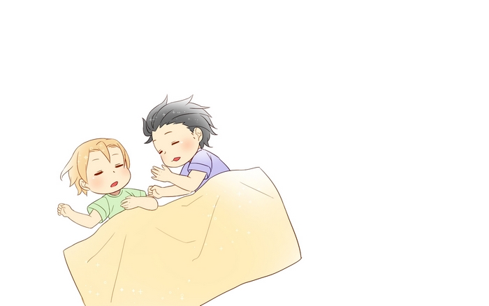 Takumi Aldini sleeping