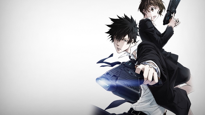Shinya Kogami and Akane Tsunemori from Psycho-Pass